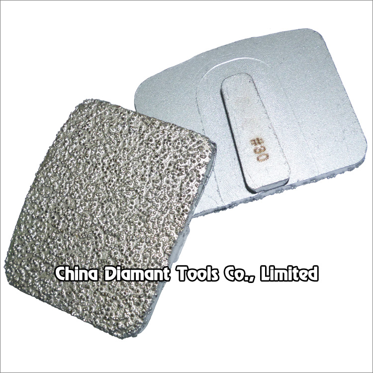 Vacuum brazed diamond grinding shoe for Scanmaskin wood floor grinders