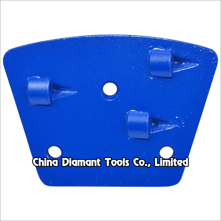 Trapezoid PCD grinding shoes concrete floor polishing pads