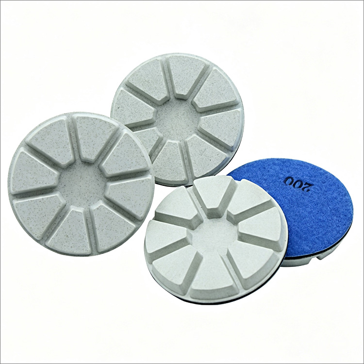 3 inches 80mm diamond floor polishing pads resin bond, dry use