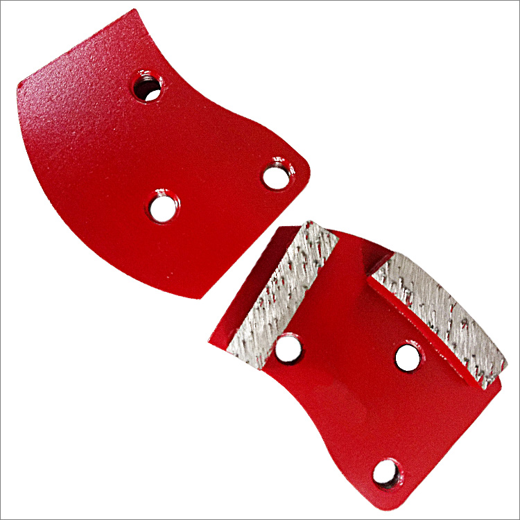 Diamond grinding shoes for Contec floor grinders double bar shape segments
